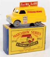 Lot 2304 - Matchbox, 1-75 series No.42 Evening News van,...