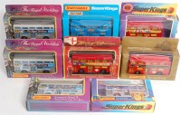 Lot 2311 - Matchbox King Size Double Decker Bus Group,...
