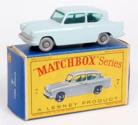 Lot 2339 - Matchbox 1-75 Series No.7B Ford Anglia, light...