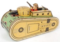 Lot 3152 - Marx Toys (USA), WWI type tinplate tank, circa...