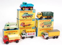 Lot 2343 - Matchbox 1-75 Series E and F type Boxed Group,...