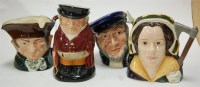 Lot 49 - Three Royal Doulton character jugs to include;...