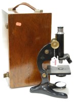 Lot 71 - A mid-20th century Beck of London microscope,...