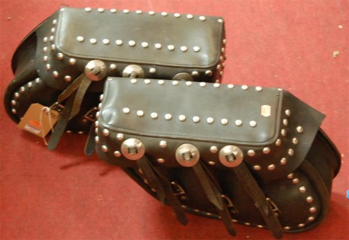 Studded saddlebags on sale