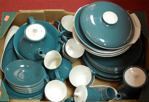 Lot 151 - A Poole pottery part tea and dinner service