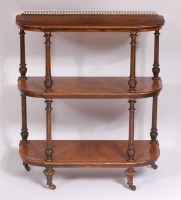 Lot 1128 - A Victorian figured walnut and rosewood...