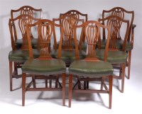 Lot 1129 - A set of eight mahogany dining chairs, in the...