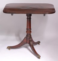 Lot 1147 - A Regency mahogany pedestal occasional table,...