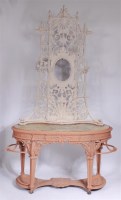 Lot 1155 - A Coalbrookdale cast iron hallstand, as...