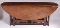 Lot 1160 - A joined oak wake table, in the early 18th...