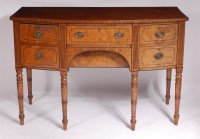 Lot 1173 - An early 19th century mahogany bowfront...