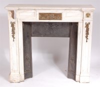 Lot 1174 - An Edwardian veined white marble and ormolu...