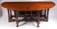 Lot 1185 - A joined oak wake table, in the late 17th...