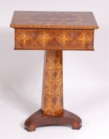 Lot 1201 - An early Victorian Irish Killarney marquetry...