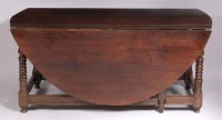 Lot 1123 - A late 17th century joined oak and walnut...