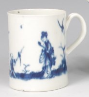 Lot 660 - A first period Worcester blue and white...