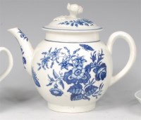 Lot 661 - A first period Worcester porcelain teapot and...