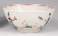 Lot 665 - A New Hall porcelain slop bowl, polychrome...