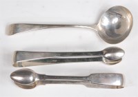 Lot 738 - A George III silver sauce ladle, in the Old...