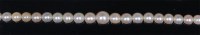 Lot 750 - A graduated cultured pearl single string...