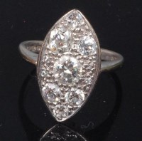 Lot 764 - An Art Deco 18ct white gold and diamond...
