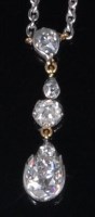 Lot 784 - A 19th century white metal and diamond set...