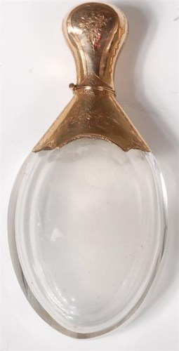 Lot 697 - A late 19th century ovoid glass and yellow...