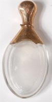 Lot 697 - A late 19th century ovoid glass and yellow...