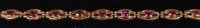 Lot 851 - A 9ct gold amethyst set bracelet, with safety...