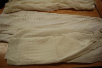 Lot 931 - A Victorian muslin skirt, flat fronted,...