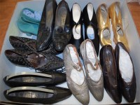 Lot 938 - A collection of ladies heeled shoes,...