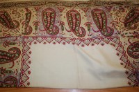 Lot 944 - A late Victorian paisley silk shawl, together...