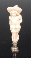 Lot 963 - A late 19th century continental carved ivory...