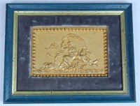 Lot 967 - A late 19th century French gilt bronze relief...