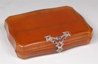 Lot 970 - An Art Deco ladies tortoiseshell diamond and...