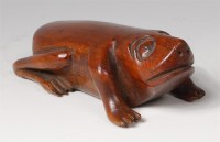 Lot 992 - A 19th century carved treen snuff-box, in the...