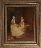 Lot 1055 - Circa 1900 Impressionist school - Interior...