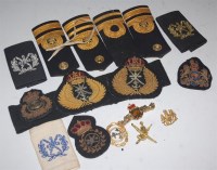 Lot 519 - A collection of assorted Naval shoulder boards,...