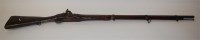 Lot 558 - A 19th century percussion rifle, having a 97cm...