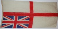 Lot 560 - Three WW II Naval flags to include Red Ensign,...