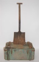 Lot 563 - A WW II General Service shovel stamped Nash...