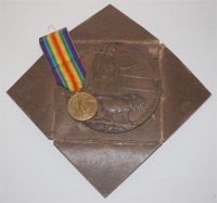 Lot 570 - A WW I Victory medal, naming S-11960. PTE. J....