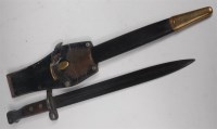 Lot 387 - A British pattern 1888 Mk I 2nd type bayonet,...