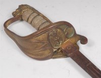 Lot 437 - A 19th century 1827 pattern Naval sword,...