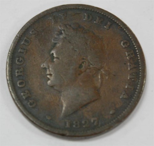 Lot 23 - Great Britain, 1827 penny, George IV laureate...
