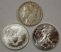 Lot 27 - USA, 1888 silver Morgan dollar, obv. Liberty...