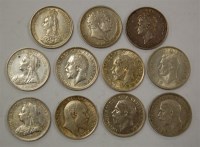 Lot 33 - Great Britain, two George III and later silver...