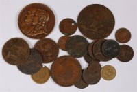 Lot 46 - Mixed lot of George III and Victorian copper...