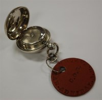 Lot 48 - An Edwardian silver sovereign cased by Aaron...