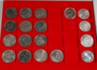 Lot 58 - Five silver coins to include; 1974 Winnipeg...